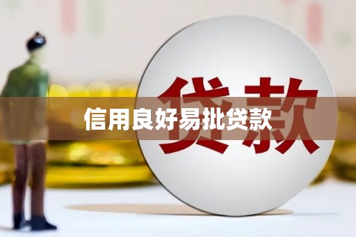 沾益信用良好易批贷款