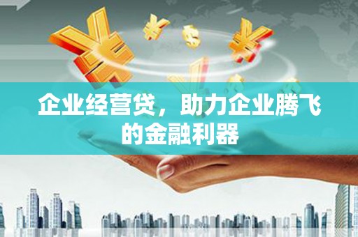 沾益企业经营贷，助力企业腾飞的金融利器