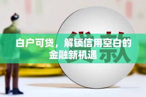 沾益白户可贷，解锁信用空白的金融新机遇