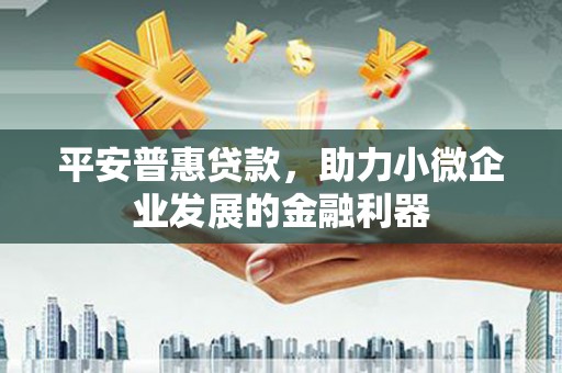 沾益平安普惠贷款，助力小微企业发展的金融利器