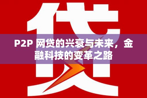 沾益P2P 网贷的兴衰与未来，金融科技的变革之路