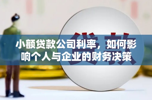 沾益小额贷款公司利率，如何影响个人与企业的财务决策