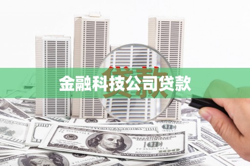 沾益金融科技公司贷款