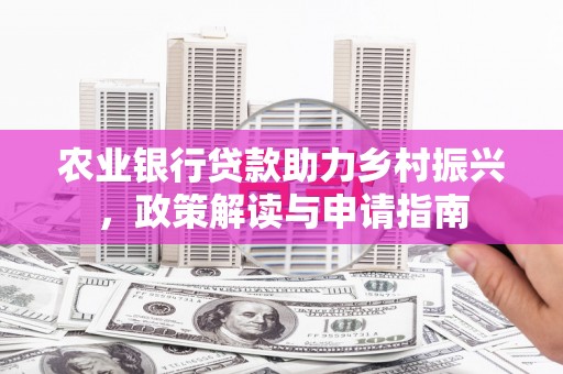 沾益农业银行贷款助力乡村振兴，政策解读与申请指南