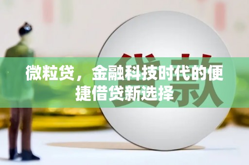沾益微粒贷，金融科技时代的便捷借贷新选择