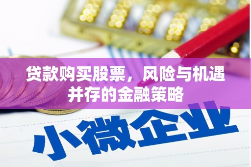 沾益贷款购买股票，风险与机遇并存的金融策略