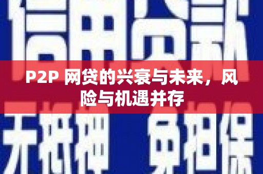 沾益P2P 网贷的兴衰与未来，风险与机遇并存