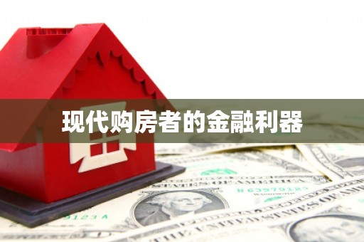 沾益现代购房者的金融利器
